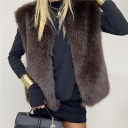 pelliccia smanicata senza bottoni eco